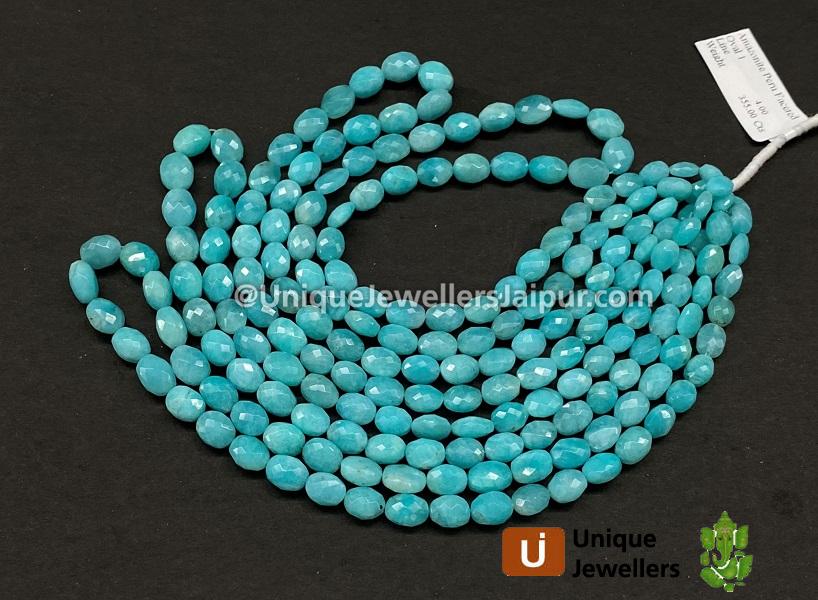 Amazonite Peru Faceted Oval Beads